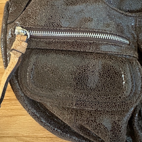 B Markowsky Brown Leather Handbag Purse - Picture 6 of 16